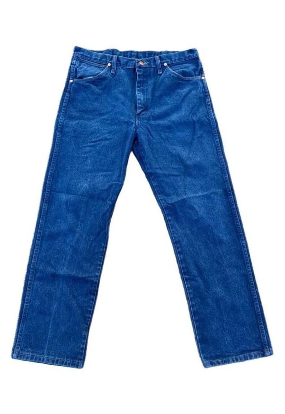 Wrangler 13MWZ Cowboy Cut Jeans Size 34x30 Dark Wash Rigid Denim